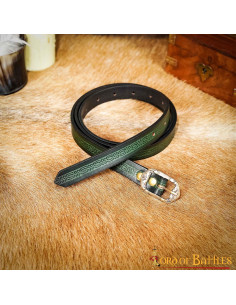 Cintura medievale granata con design rilevato