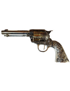 Revolver Colt 45 PeaceMaker manici corti in metallo, 27 cm.