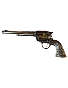 Revolver Colt 45 PeaceMaker manici lunghi in metallo, 27 cm.