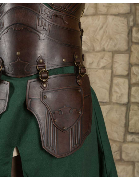 Spallacci medievali laterali marroni...