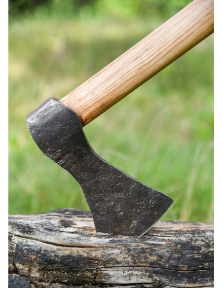 Ascia vichinga in acciaio forgiato a...