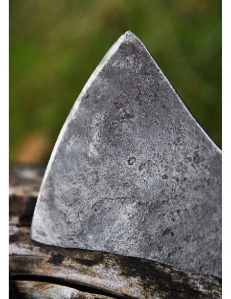 Ascia vichinga in acciaio forgiato a...