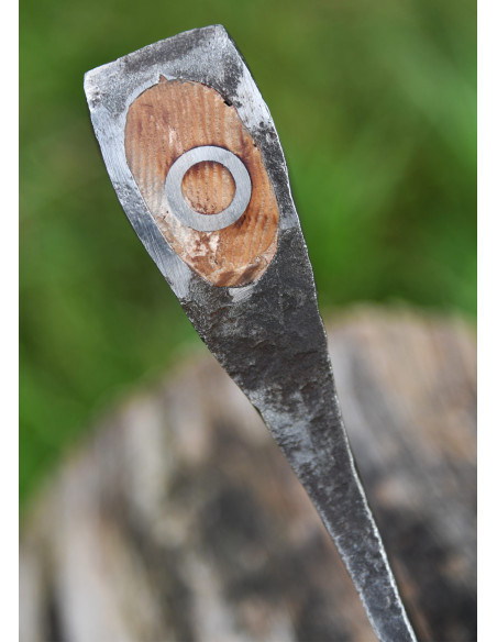 Ascia vichinga in acciaio forgiato a...