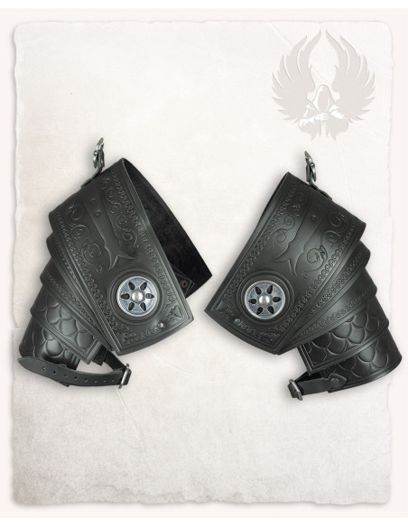 Spalline in pelle goffrata motivo...