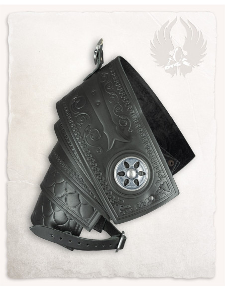 Spalline in pelle goffrata motivo...