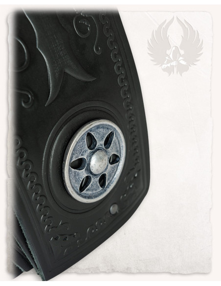 Spalline in pelle goffrata motivo...