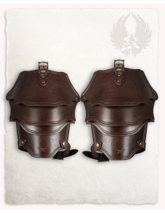 Spalline in pelle marrone modello Kendra (2a edizione)