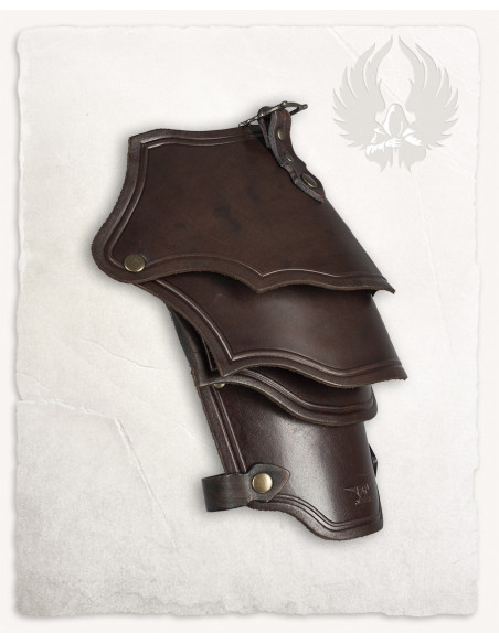 Spalline in pelle marrone modello...