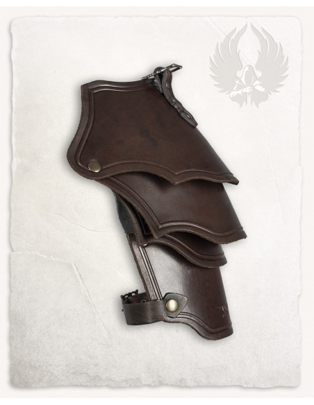 Spalline in pelle marrone modello...