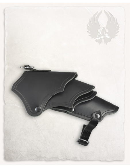 Spalline in pelle nera modello Kendra...