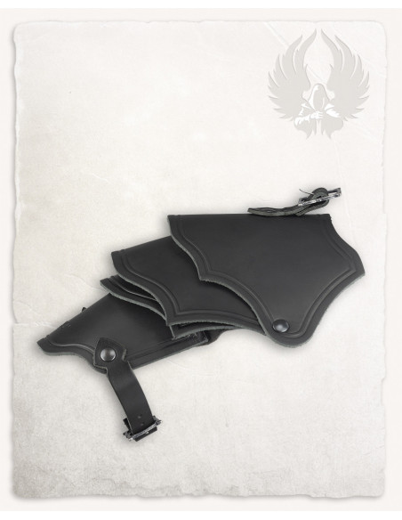 Spalline in pelle nera modello Kendra...