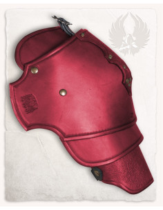 Spalline in pelle rossa modello Mantikor