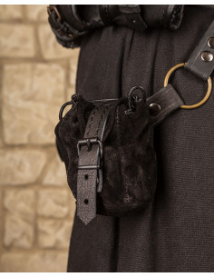 Borsa in pelle nera modello Friedhelm 2
