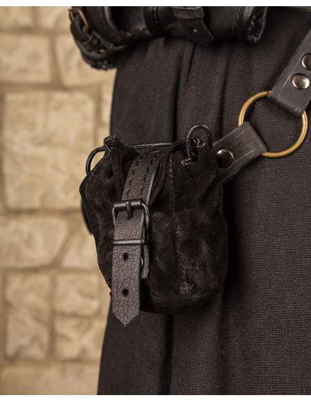 Borsa in pelle nera modello Friedhelm