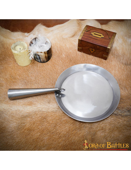 Padella pieghevole in ferro forgiato...