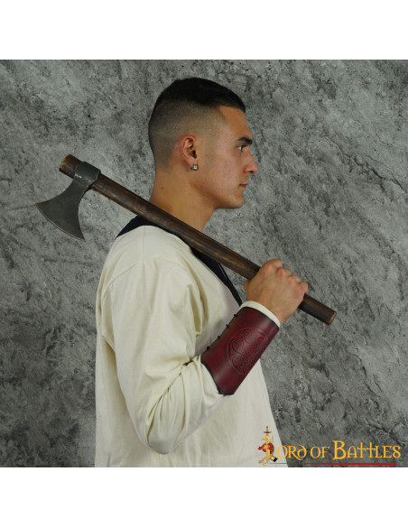 Braccialetti in pelle marrone con...