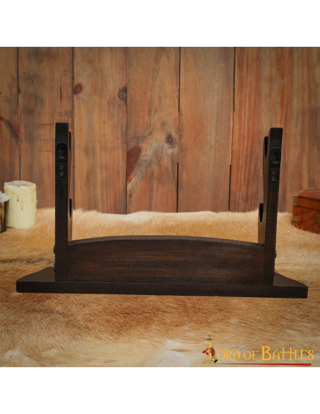 Supporto da tavolo per 2 spade o asce