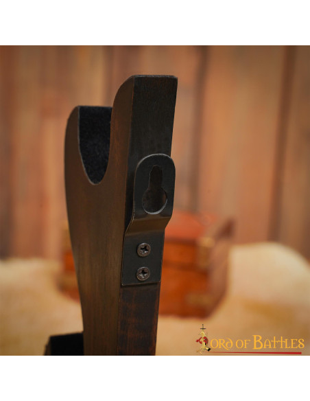 Supporto da tavolo per 2 spade o asce