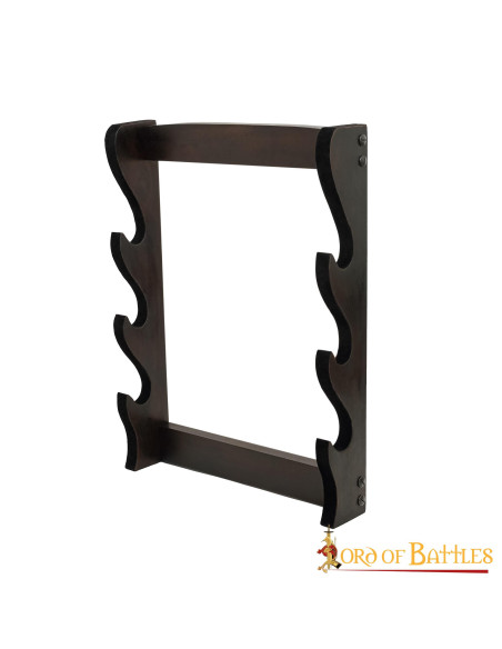 Supporto a parete per 3 spade o asce