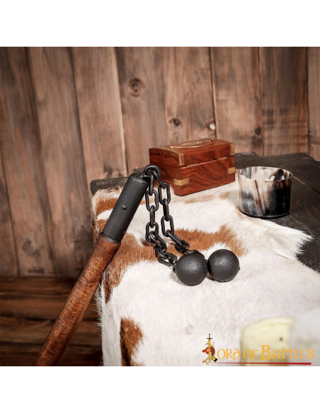 Mazza da battaglia medievale, doppia...