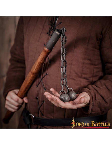 Mazza da battaglia medievale, doppia...