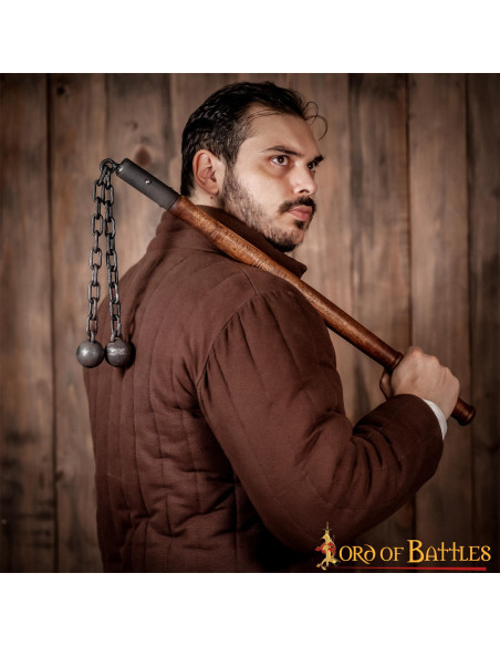 Mazza da battaglia medievale, doppia...