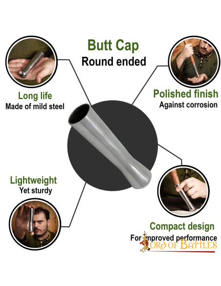 Contera acciaio lancia medievale...