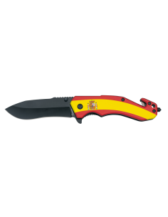 Coltello salvataggio Albainox design 3D Bandiera Spagna...