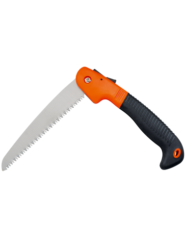 Seghetto pieghevole marca Albainox, manico nero-arancio (40,5 cm.)