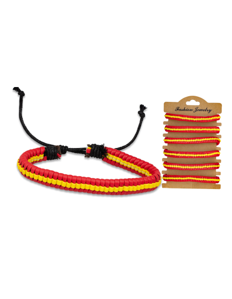 Bracciale in similpelle decorato con...