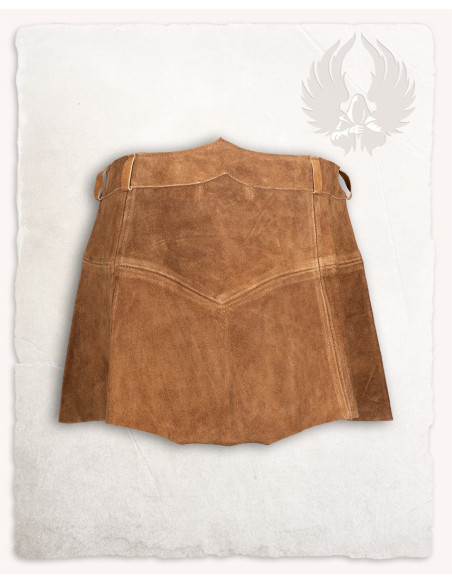 Gonna in pelle scamosciata marrone...