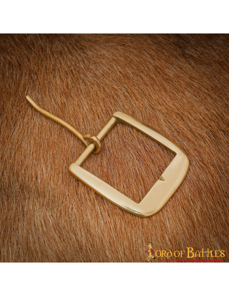 Fibbia medievale fatta a mano, ottone...