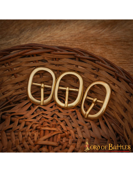 Confezione da 3 fibbie medievali in...