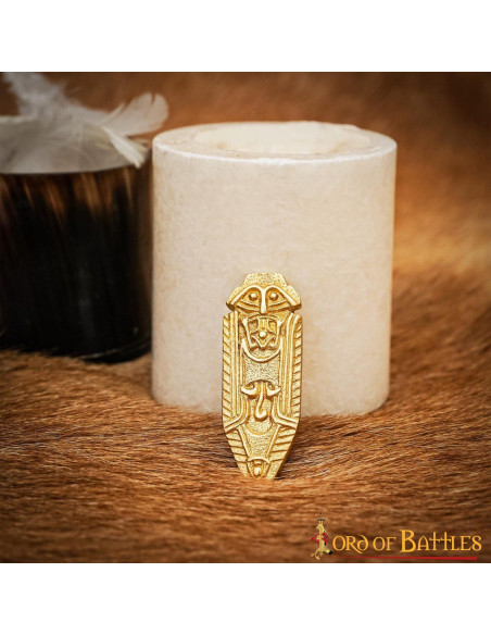 Lastra di ottone decoro celtico (6 cm.)