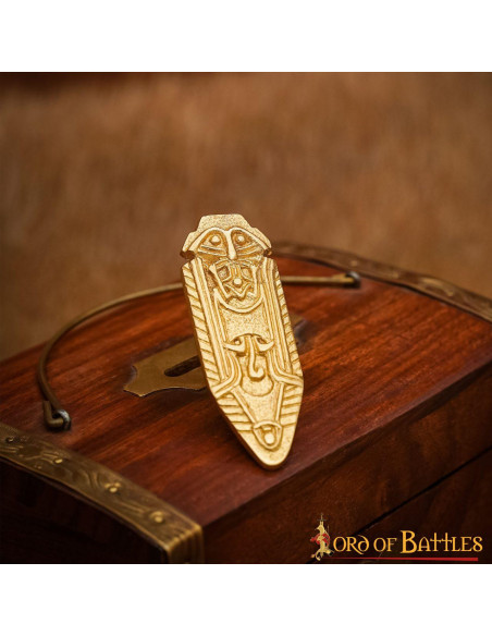 Lastra di ottone decoro celtico (6 cm.)