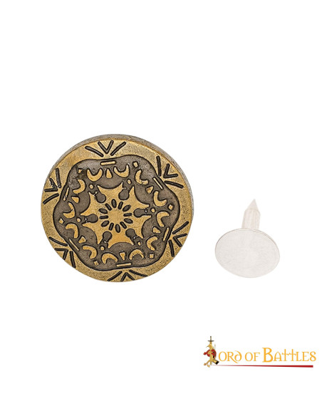 Foglio decorativo in ottone antico,...