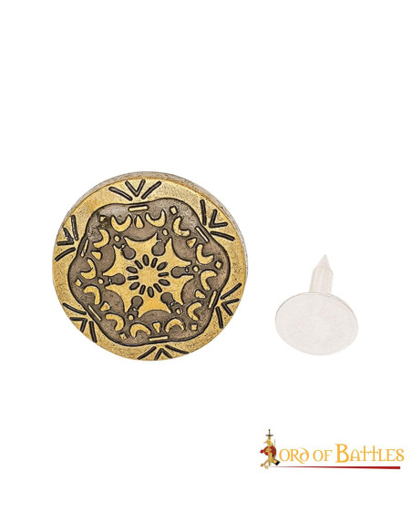 Foglio decorativo in ottone antico,...