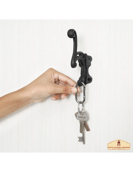 Set di 2 ganci da parete (ghisa)