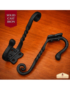 Set di 2 ganci da parete in stile gotico (ghisa) 2