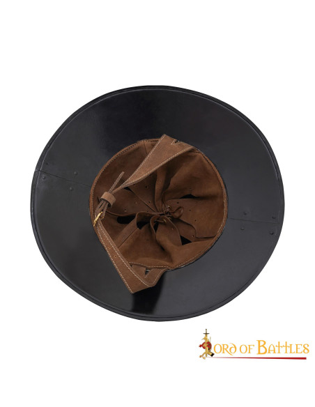 Elmo medievale bollitore con fodera...