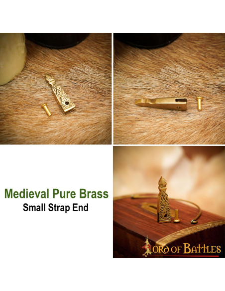 Puntale in ottone per cintura...