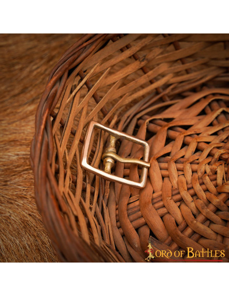 Piccola fibbia in ottone puro (2,8 x...