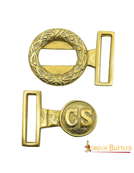 Fibbia in ottone per ufficiali...