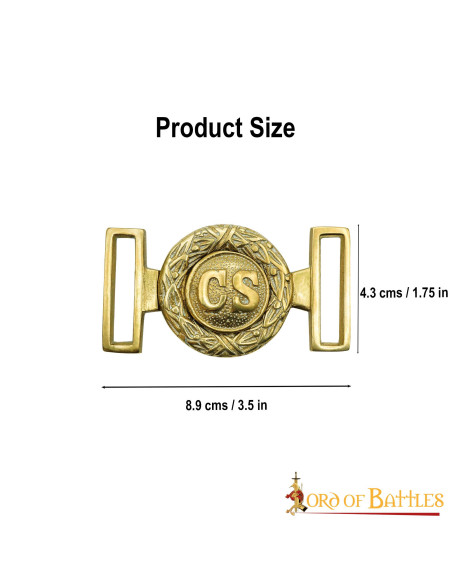 Fibbia in ottone per ufficiali...