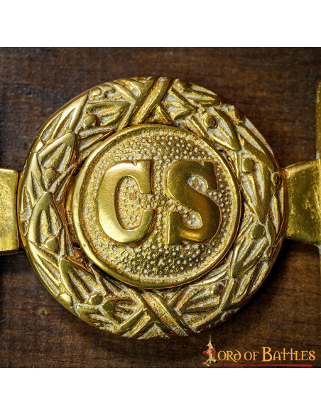 Fibbia in ottone per ufficiali...