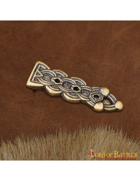 Punta della cintura celtica in ottone...