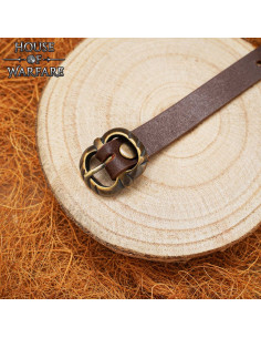 Piccola fibbia in ottone invecchiato (3,1 x 2,7 cm.) 2