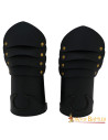 Guanti medievali in pelle ottone rivettati LARP