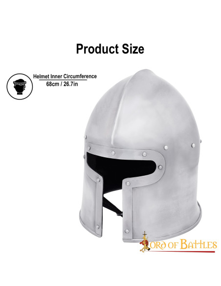 Barbuta medievale stile italiano XV...