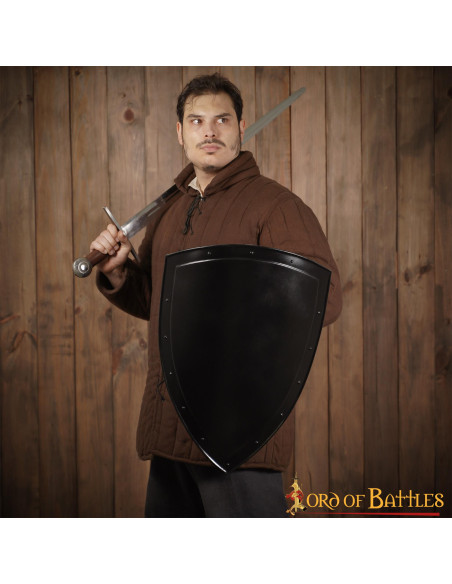 Scudo nero liscio da verniciare (60,9...